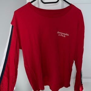 Abercrombie and Fitch long sleeve top red size M